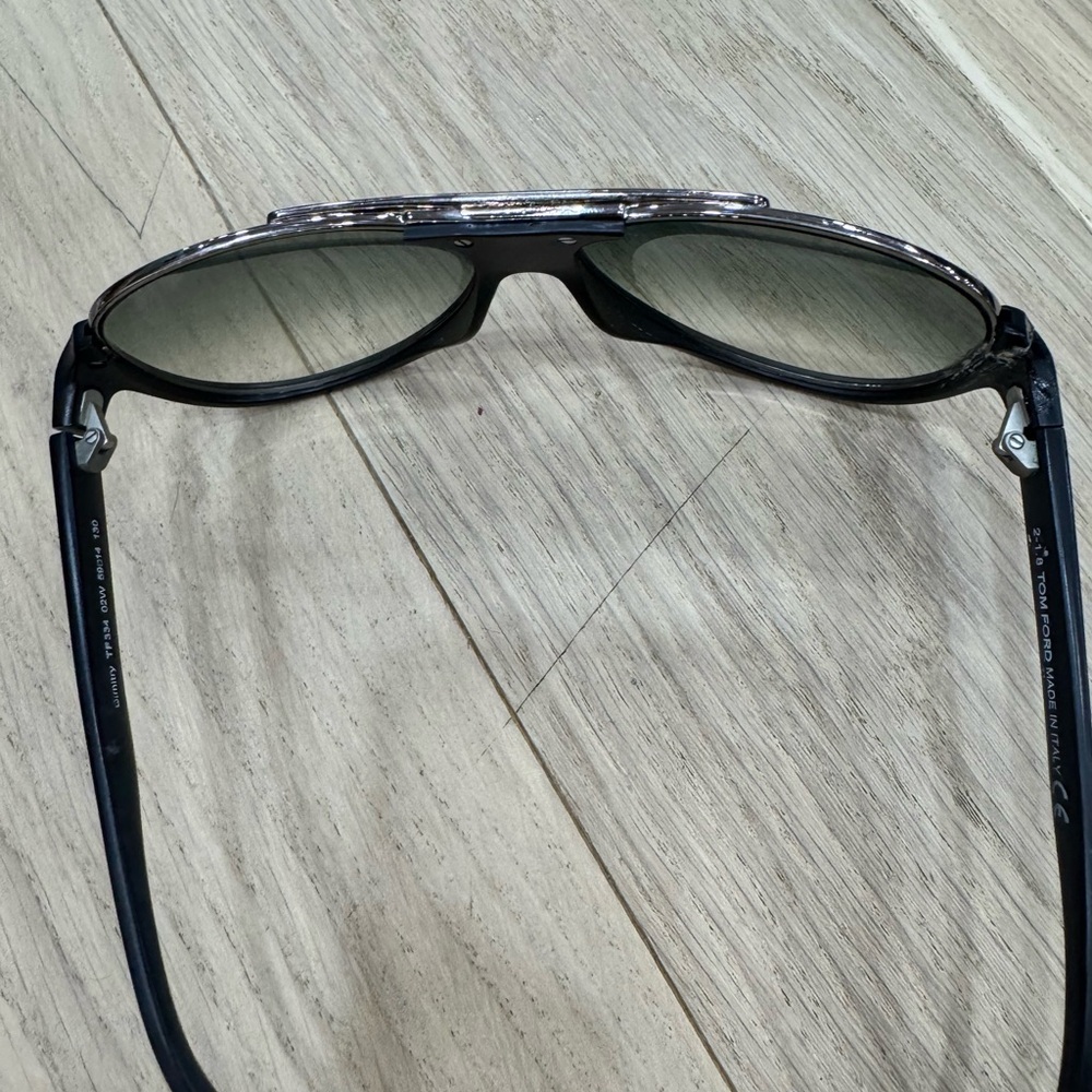 Tom Ford Black Bold Aviator Sunglasses - Picture 4 of 7